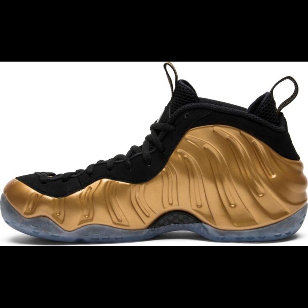 Nike Gold Foamposite (RARE, NWOB, size M7.5, W9.5)